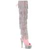 Pleaser - BEJEWELED3017HGRSF Cuissardes à plateforme - Rose Product image